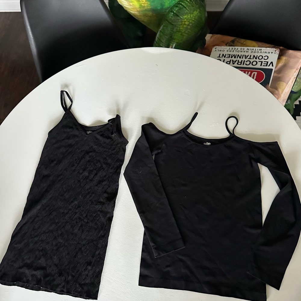 New Without Tags Sugarlips 2 Black Seamless Women's Tops